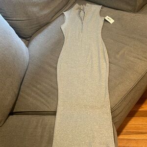 Jersey grey body on dress